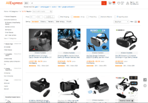 Yes, more than 26,000 search results for VR on AliExpress already.