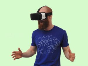 man-using-vr