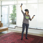woman vr room scale boundary