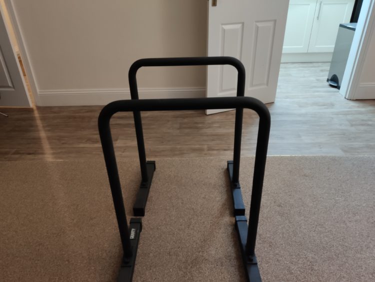 Gravity dip bars clearance