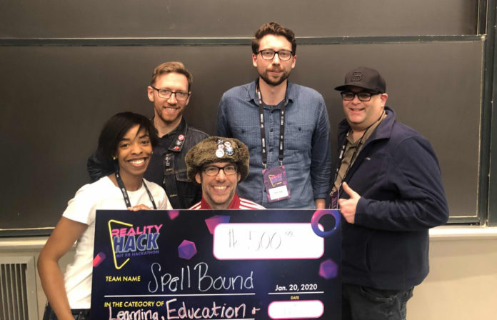 McCready and team at MIT Reality Hack